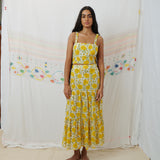 MAHI CROP, MARIGOLD FLORAL COTTON