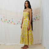 MAHI CROP, MARIGOLD FLORAL COTTON