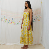 MAHI CROP, MARIGOLD FLORAL COTTON