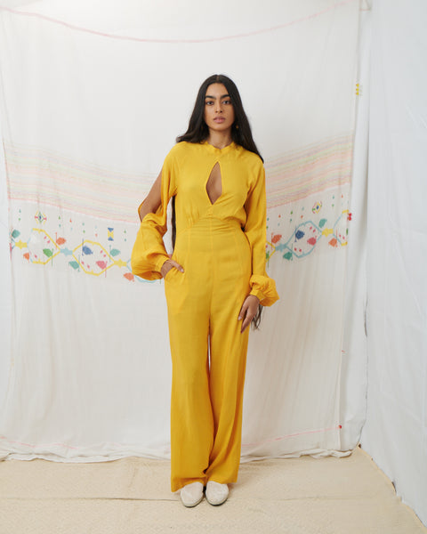 SURI JUMPSUIT, MARIGOLD YELLOW MODAL