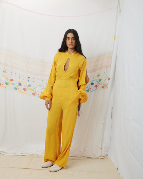 SURI JUMPSUIT, MARIGOLD YELLOW MODAL