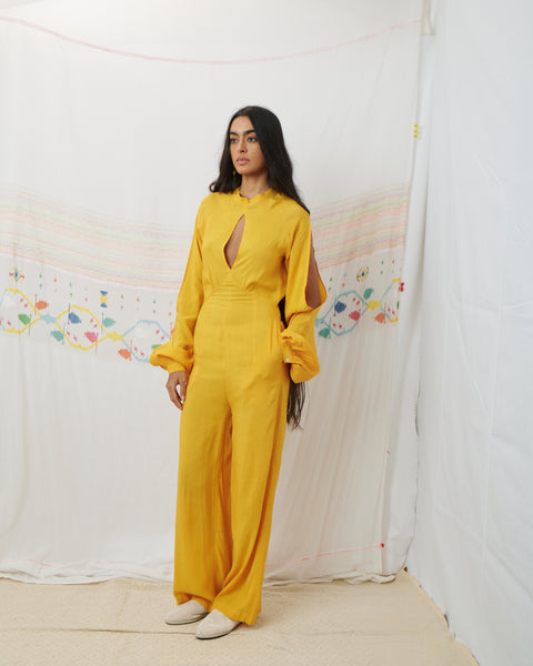 SURI JUMPSUIT, MARIGOLD YELLOW MODAL