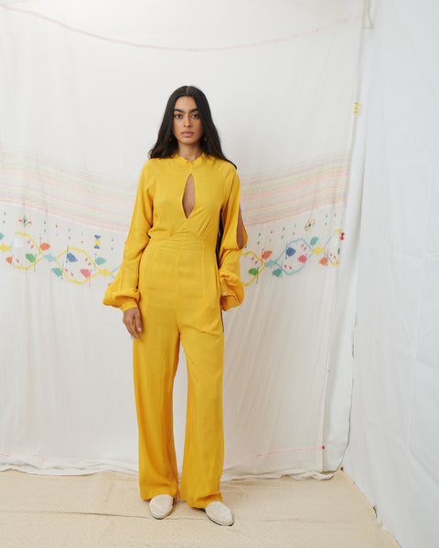 SURI JUMPSUIT, MARIGOLD YELLOW MODAL