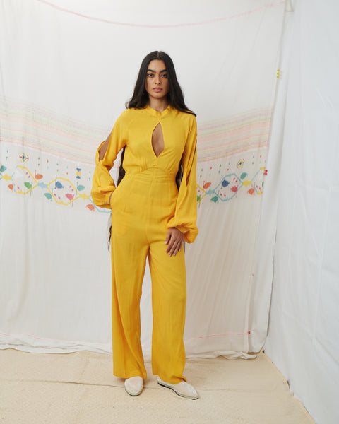 SURI JUMPSUIT, MARIGOLD YELLOW MODAL