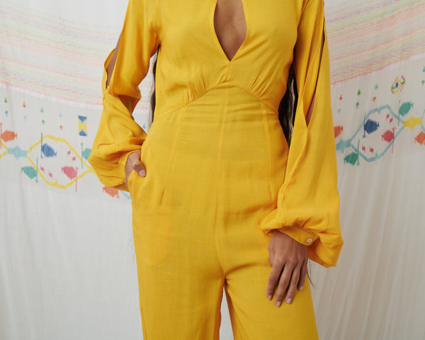 SURI JUMPSUIT, MARIGOLD YELLOW MODAL