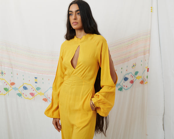 SURI JUMPSUIT, MARIGOLD YELLOW MODAL