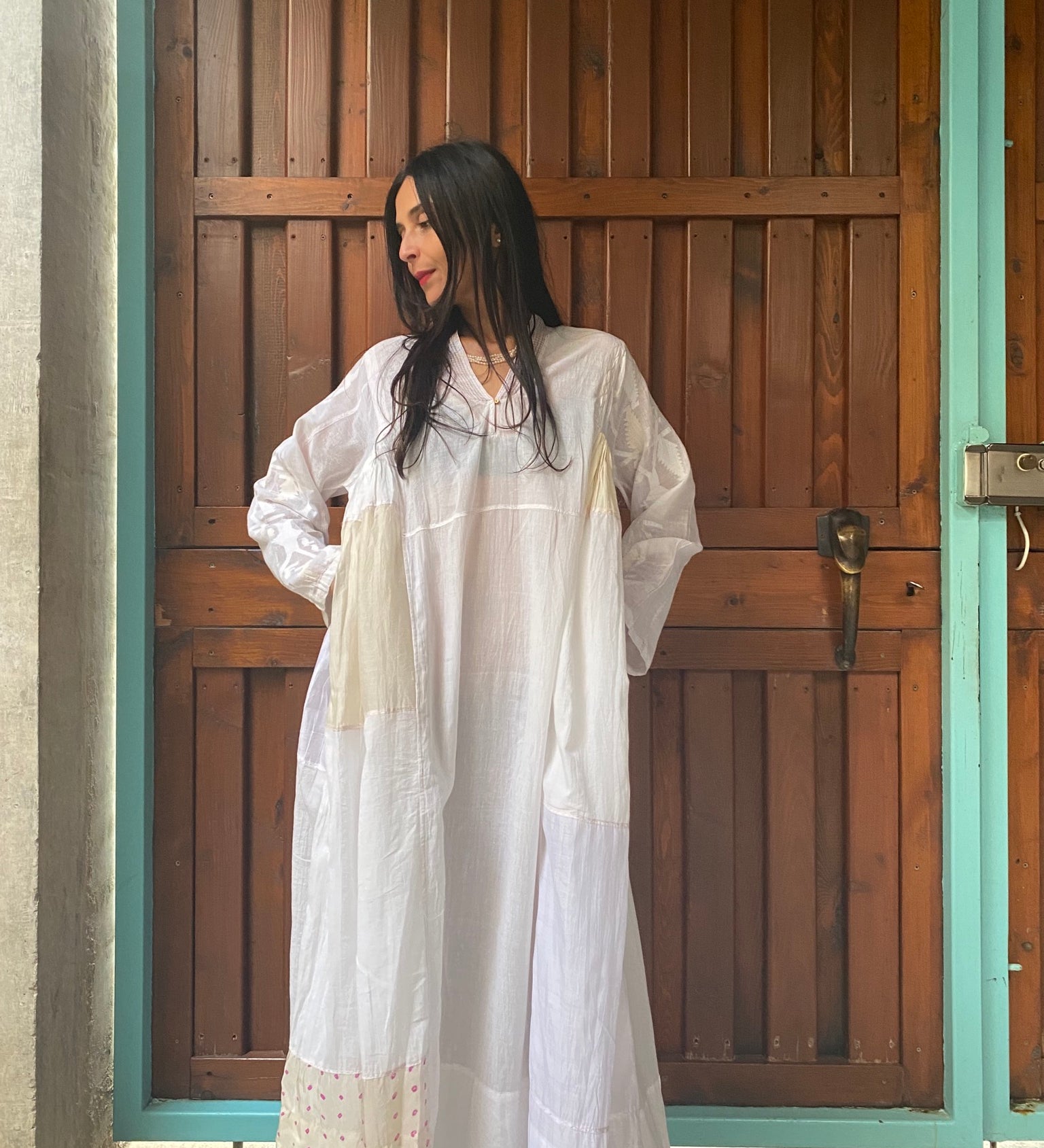 PATCHWORK KAFTAN, IVORY // JAMDANI - SAAKI