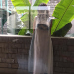 A-LINE SLEEVELESS DRESS, WHITE // BLUE JAMDANI - SAAKI