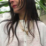 SHIRT DRESS EMBROIDERY, WHITE // RED - SAAKI