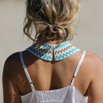 BEADED STATEMENT CHOKER,  SILK MULTICOLOR - SAAKI