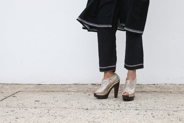 KHADI TROUSERS, BLACK HANDWOVEN - SAAKI
