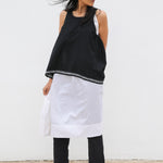 BANIYAAN TANK TOP, BLACK HANDWOVEN - SAAKI