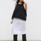BANIYAAN TANK TOP, BLACK HANDWOVEN - SAAKI