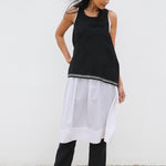 BANIYAAN TANK TOP, BLACK HANDWOVEN - SAAKI