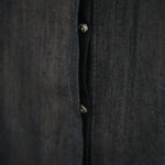 MASAMI JACKET DRESS, BLACK HANDWOVEN - SAAKI