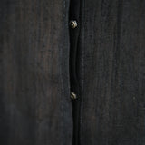 MASAMI JACKET DRESS, BLACK HANDWOVEN - SAAKI