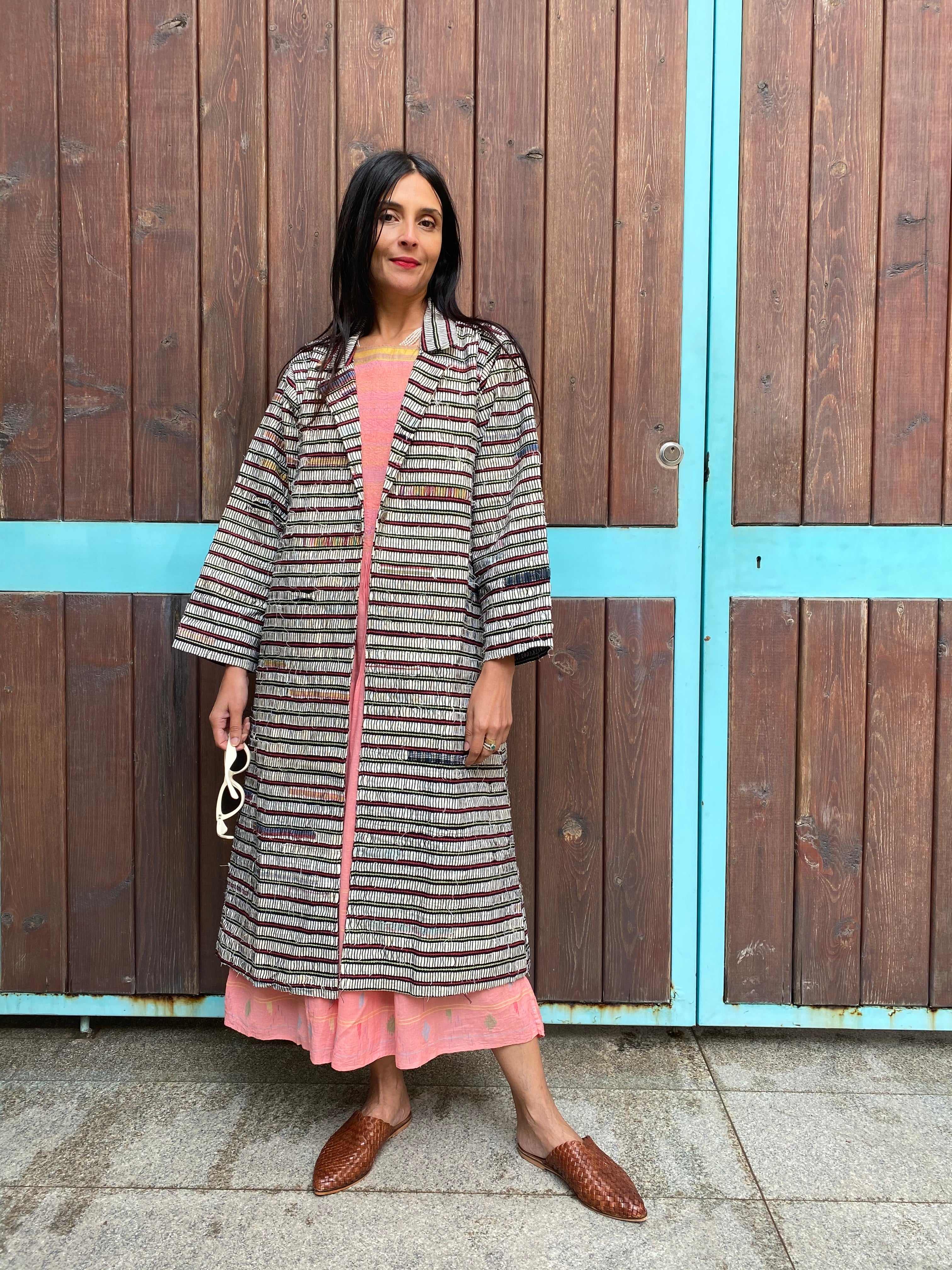SARA DRESS, PINK / YELLOW - SAAKI