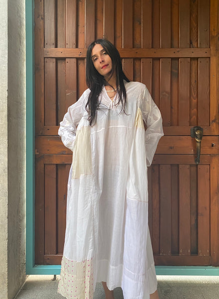 PATCHWORK KAFTAN, IVORY // JAMDANI - SAAKI