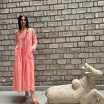 SARA DRESS, PINK / YELLOW - SAAKI