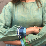 SHEER BABYDOLL MAXI, OLIVE // BLUE - SAAKI