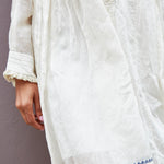 KORA RUFFLED DRESS, IVORY SHEER - SAAKI