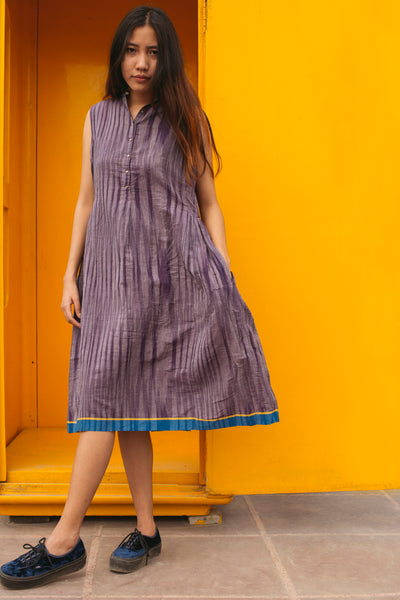 IKAT DRESS, LILAC - SAAKI