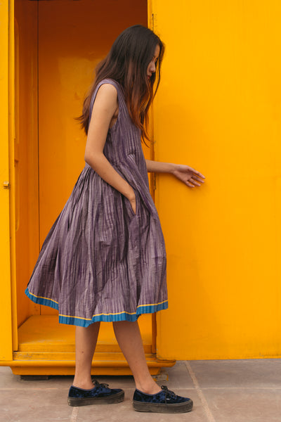 IKAT DRESS, LILAC - SAAKI