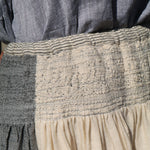 WOOL SKIRT, BEIGE // GREY - SAAKI
