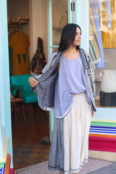 OVERSIZED TANK, GREY - SAAKI