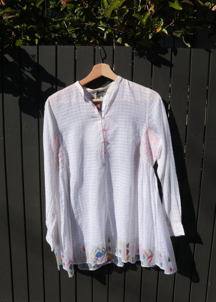 MUSLIN SHIRT, WHITE - SAAKI