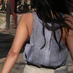 WOOL SKIRT, BEIGE // GREY - SAAKI