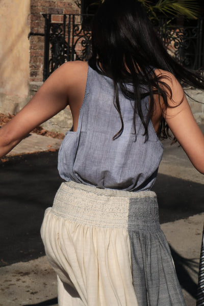 OVERSIZED TANK, GREY - SAAKI