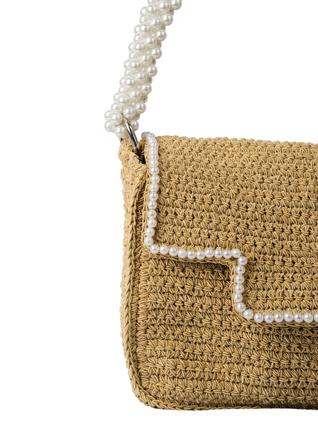 Pearl Embellished Shoulder Bag