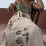 BOTANIC SLIP, IVORY BLOCKPRINT - SAAKI