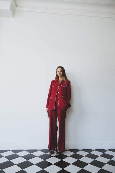 SAFARI 3-PIECE SUIT, RED