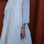 CHEMISE SLIP DRESS, WHITE COTTON - SAAKI
